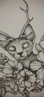 Szfinx tetoválás vázlata 2019.08.20. №037 - Szfinx tetoválás vázlata -