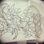 fotó vázlat egy skorpió tetoválásról, 2018.04.24. №162 - skorpió tetoválás vázlata -