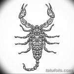 fotó vázlat egy skorpió tetoválásról, 2018.04.24. №019 - skorpió tetoválás vázlata -