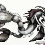 fotó vázlat egy skorpió tetoválásról, 2018.04.24. №022 - skorpió tetoválás vázlata -