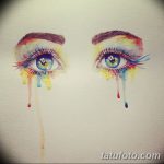 снимка Скици на сълза под очите татуировка от 10.10.2017 №009 - Скици на сълза -