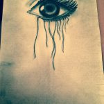 снимка Скици на сълза под очите татуировка от 10.10.2017 №033 - Скици на сълза -