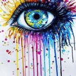 снимка Скици на сълза под очите татуировка от 10.10.2017 г. No 039 - Скици на сълза -