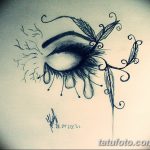 снимка Скици на сълза под очите татуировка от 10.10.2017 г. No 046 - Скици на сълза -