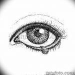 снимка Скици на сълза под очите татуировка от 10.10.2017 №088 - Скици на сълза -