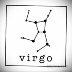 Скица за татуировка съзвездие Дева 06.10.2019 №009 -Татуировка Дева-