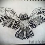 bagoly tetoválás vázlata lányoknak 20