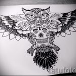 bagoly tetoválás vázlata lányoknak 23