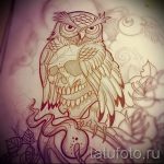 bagoly tetoválás vázlata lányoknak 29