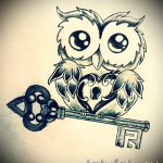 bagoly tetoválás vázlat lányoknak 34