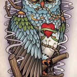 bagoly tetoválás amerikai vázlatok 1