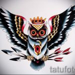 bagoly tetoválás amerikai vázlatok 6