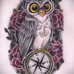bagoly tetoválás amerikai vázlatok 15