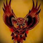 bagoly tetoválás vázlata 5