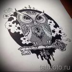 bagoly tetoválás vázlatvázlata 6