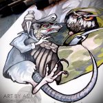 bagoly tetoválás vázlata 13