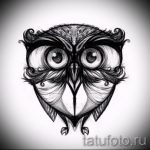 kis bagoly tetoválás vázlata 6