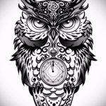bagoly tetoválás a hátán 4