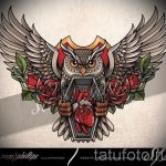 bagoly tetoválás a nyakán 6