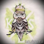 bagoly tetoválás vázlat old school 4