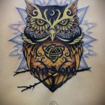 bagoly tetoválás vázlata old school 10