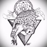 bagoly tetoválás az 5 lábán