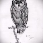 bagoly tetoválás a 9 lábán