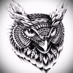 bagoly tetoválás vázlatok realizmus 2