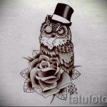 bagoly tetoválás minták az alkaron 1