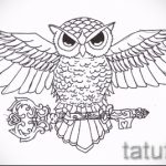 bagoly tetoválás minták az alkaron 6