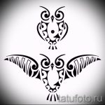 croquis de tatouage hibou sur la main 1