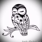 croquis de tatouage hibou sur la main 4