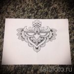 croquis hibou tatouage sur la jambe 1