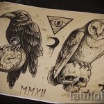 Eule Tattoo-Designs auf dem Unterarm 4