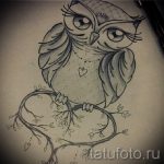 bagoly tetoválás vázlat lányoknak 1