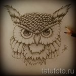bagoly tetoválás vázlat lányoknak 3