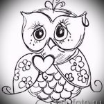 bagoly tetoválás vázlat lányoknak 2