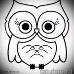 bagoly tetoválás vázlat lányoknak 4