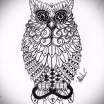 bagoly tetoválás vázlata lányoknak 10