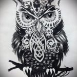 bagoly tetoválás vázlata lányoknak 11