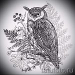 bagoly tetoválás vázlat lányoknak 12