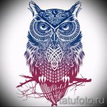 bagoly tetoválás vázlat lányoknak 14