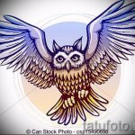 bagoly tetoválás vázlata lányoknak 15