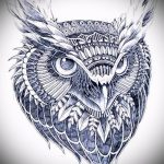 bagoly tetoválás vázlata lányoknak 17