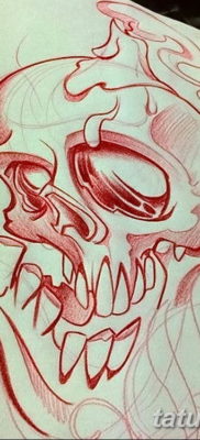 vázlat tetováló gyertya és koponya 2019.08.12. №030 - vázlat tetováló gyertya és koponya -