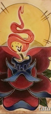 vázlat tetováló gyertya 2019.08.12 №072 - vázlat tetováló gyertya -