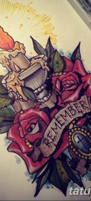 vázlat tetováló gyertya 2019.08.12 №052 - vázlat tetováló gyertya -