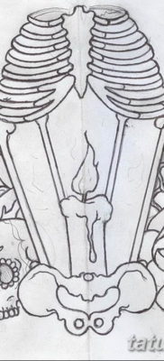 vázlat tetováló gyertya 2019.08.12 №020 - vázlat tetováló gyertya -