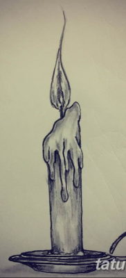 vázlat tetováló gyertya 2019.08.12 №002 - vázlat tetováló gyertya -