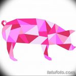 снимка Скици на татуировка на прасе (глиган) от 26.09.2017 г. №011 - Скици на прасе -